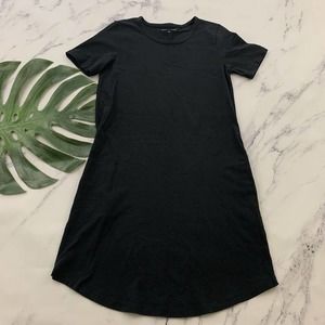 Universal Standard Womens T-Shirt Dress Size 2XS 6-8 Black Short Sleeve Pockets